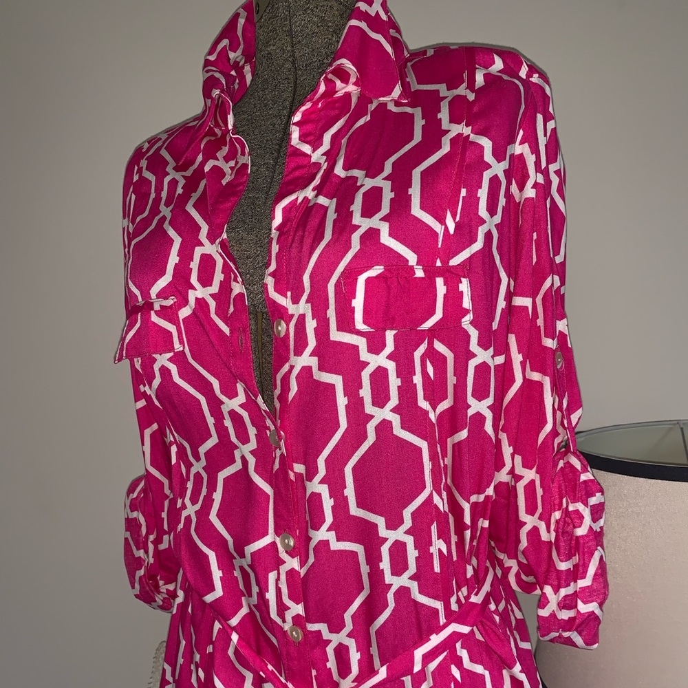 Escapade Pink and White Women’s Large